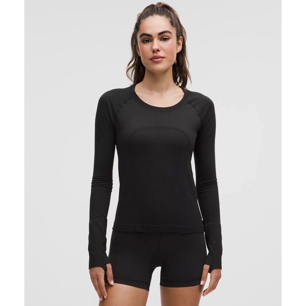 lululemon athletica Black Long Sleeve Performance Top